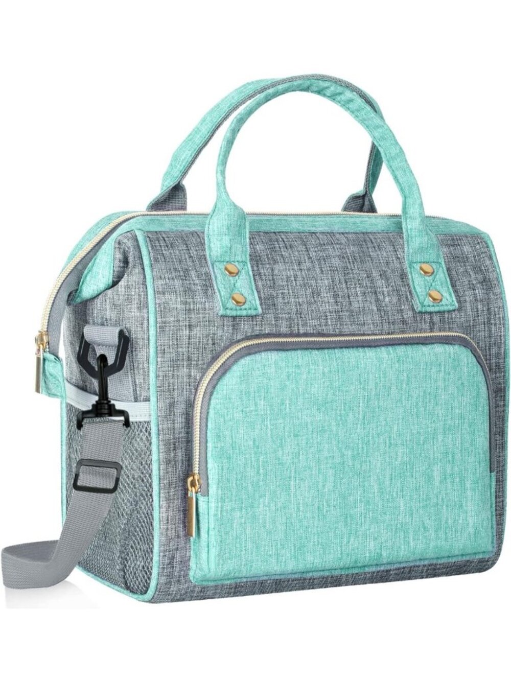 Stylish Large Insulated Lunch Bag - 12L Leakproof Cooler Tote with Shoulder